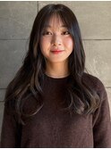 ダークブラウン 透明感カラー 髪質改善トリートメント美髪 20代