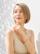 アッシュ 学芸大学店(Ash)&nbsp;ショートボブ/おとな女性/白髪ぼかし/ハイライト/脱白髪染