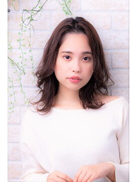 ソア 武蔵小杉(SOAR) 毛先パーマネオウルフ小顔外ハネボブアッシュブラウン