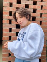 ヴェルダ 池袋店(verda)&nbsp;マニッシュショート×パープルうベージュ◎yamamoto