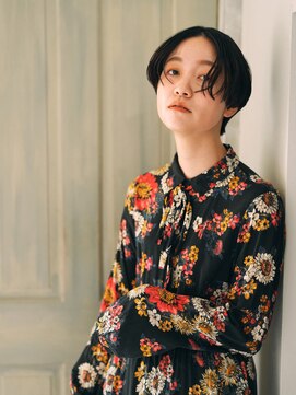 リィベ(Liibe) #小顔#クールショート#毛先パーマ#黒髪