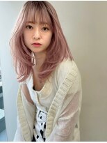 ラル 立川(lar)&nbsp;フェザーバングピンクベージュ_メルティカラーネビージュ