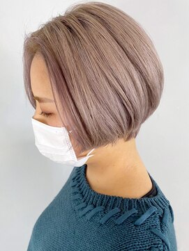 アイティーバイアルバム 八王子店(IT by ALBUM) ライトアッシュ_カーキグレージュマッシュショート_ba317492