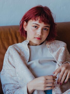 ヘアー アークス 上大岡店(hair ARKS) 個性派ピンクレッドカラーARKS上大岡