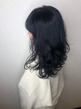 エール 生駒(aile Total Beauty Salon) 韓国風/アディクシーカラー/レイヤー/ブルーブラック/生駒