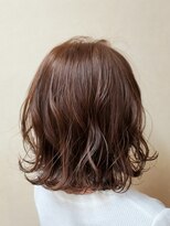 ヘアメイク イズム(HAIR MAKE ism)&nbsp;【ism 千葉】ライトブラウン/ひし形/小型/大人可愛い/ボブ