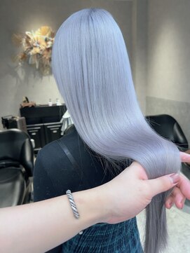 ロンド レア 天神大名店(Lond Le’a) ミルクティーベージュ/ダブルカラ/ケアブリーチ/くびれヘア/天神