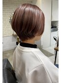 eL☆KAI ショートボブ　くすみピンクベージュ