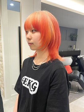 ノブレス(NOBLESSE) ウルフカット/ルーツカラー