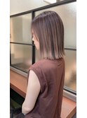 ハイライトグラデーション_切りっぱなしボブ