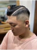七三スキンフェード