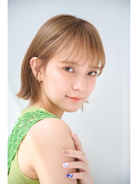 リトル レイ 船橋2号店(little×Ray) 今季人気！シルキーベージュの切りっぱなしボブ