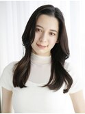 くびれヘア_グレーベージュレイヤーロング前髪パーマ_9610