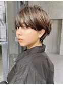 ショートヘア/白髪ぼかし/ショートボブ/20代30代40代50代/表参道