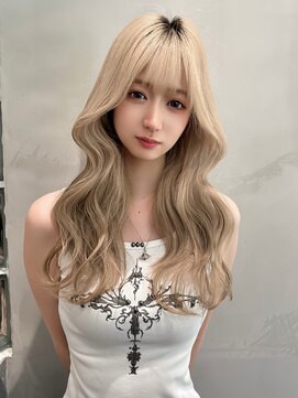 ロンド ジュルード 名古屋(Lond jeloud) 初ブリーチの方オススメ色落ちも綺麗ミルクティー