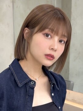 シー バイ ロンド 新宿(Sea by Lond) ミディアム×暗めカラー[デザインカラー/フェイスフレーミング]