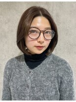 エアー 青山(AIR) 暖色ブラウンボブ