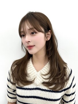 アマトウキョウ アユンチェ(AMA TOKYO×AYUNCHE) 前髪顔まわり韓国ヘアレイヤーカットサイドバンク2wayバンク韓国