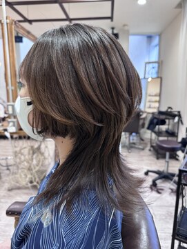ラボヌールヘアーノーブル 新越谷店(La Bonheur hair noble) くらげボブウルフ/極上髪質改善【美髪】【イメチェン】