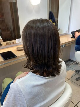 ルージュミュー(ROUGE mieux) ミルクティー×艶ボブ×髪質改善サイエンスアクア【茗荷谷駅】