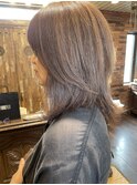 白髪ふんわり柔らかベージュスタイル
