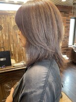 ヘアー クリエイト カルバリ(HAIR CREATE Calbari)&nbsp;白髪ふんわり柔らかベージュスタイル