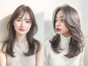 ソース 枚方(SOURCE)の写真/【カット+イルミナ¥7700】【Wカラーorハイライト¥8400】暗髪～ハイトーンまで柔らかく透明感のあるカラー♪