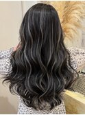 xハイライト/イメチェン/ホワイトブロンド/外ハネボブ/美髪/
