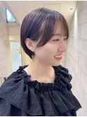 前髪ありショート　京都美容室　進詩織
