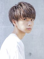 シティ(CITY) フェザーパーマブルーブラックサーフカールスパイキーショート