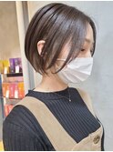 武蔵小杉ストレートパーマッシュショートミルクティーベージュ