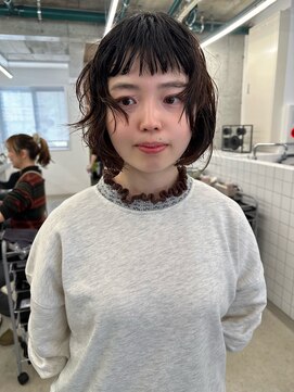 テンション(tension) ニュアンスパーマレイヤーカットボブ札幌駅大通駅バスセンター駅