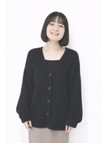 ヘア&エステ ヒロイン 西武池袋店 大人カジュアル顎ラインおさまりボブスタイル。