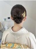 訪問着ヘアセット