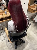 へアサロンアンドカフェガーデン(hair salon&cafe GARDEN)&nbsp;ブリーチありカラー/チェリーレッド