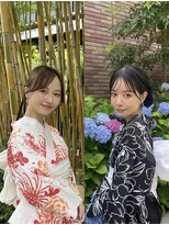 フェリーチェ(Felice)&nbsp;浴衣ヘアメイク　タイトヘア　ツイン　浴衣着付け