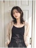韓国レイヤー/ミディアムウルフ/ハッシュカット/くびれヘア/池袋