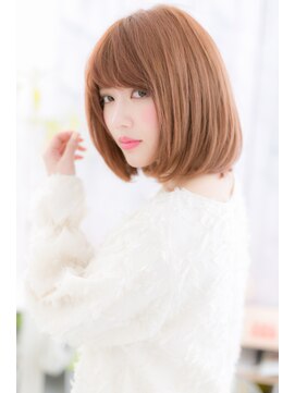 ミック ヘアアンドビューティー 大山店(miq  Hair&Beauty) 美白カラー♪さらつやボブa
