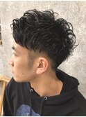 メンズ×カジュアルショート【knit 銀座 荒柄ノエル】