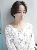 天神【BIRTH】　センターパート前髪なしショートボブ　10