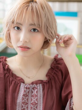 カバーヘア イヴ 戸頭店(COVER HAIR EVE) ホワイティアッシュ外国人風くせ毛ショートa戸頭20代30代40代