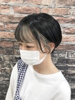 エヌプラス(N+)&nbsp;黒髪グラデヘアーオリーブグレー小顔に見せるヘアココアベージュ