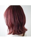 ボブ×ハイカラー×レッドオレンジ1