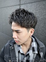 クオル 立川(QOL)&nbsp;短髪 無造作 ニュアンス ツイスパ パーマ ハイライト