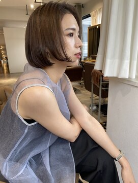 ミント 鳳(Mint.) 20代 30代 40代 大人可愛い 丸みボブ ピンクラベンダー ベージュ