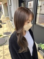 エンシア(ENXIA) グレージュカラーロング