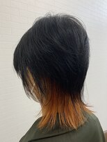 ガーデン アクロスプラザ足利店(garden) ウルフ/インナーカラー/オレンジ