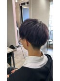 ダークラベンダーメンズブリーチカラーダークアッシュ所沢