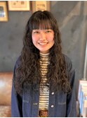 ロングスパイラルパーマ/ハードパーマ【岩本大樹】