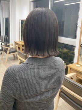 セイドット フクオカ(Say.FUKUOKA) 【レディース・大名】ストレートボブ×切りっぱなし×外ハネ